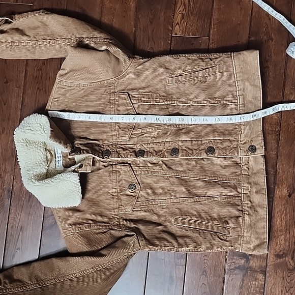 Cozy Sherpa Lined Corduroy Jacket - Girls sz 12 - Picture 8 of 9